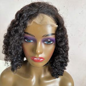 Peluca rizada ondulada profunda suelta Frontal de encaje HD cinta de punta plana Ins extensiones de cabello humano 100% cabello crudo vietnamita precio al por mayor - Product Image 3