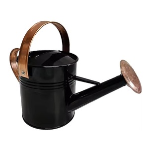 Arrosoir en métal à motif imprimé de feuilles, finition blanche, pour la décoration de la maison et du jardin, porte-fleurs, arrosoir pour plantes - Product Image 5