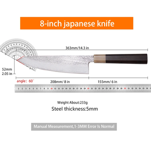 LEGACY BLADES Professional Damascus Steel Chef <b>Knife</b> Full Tang Wood Handle Razor <b>Sharp</b> <b>Kitchen</b> <b>Knife</b> OEM Manufacturer - Product Image 3