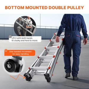 Scala Telescopica in Alluminio da 28 Piedi, Compatta, Multifunzione, Portatile e Pieghevole per Camper - Product Image 3