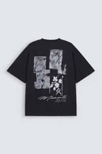 T-shirt oversize tendance pour homme, coupe ample, en coton, streetwear, imprimé graphique, uni, personnalisable, vente en gros - Product Image 3