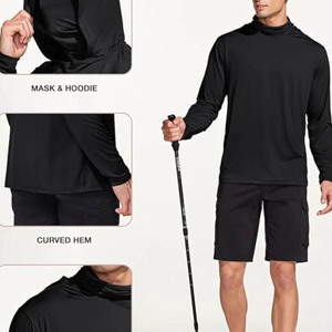 Sudadera con Capucha para Hombre, de Poliéster y Spandex, Ajuste Relajado, Ideal para Pesca, Producto de Alta Calidad, Precio Económico al por Mayor - Product Image 3