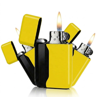 Briquet électronique LED coupe-vent rechargeable USB Type C avec allumage de cigarette sécurisé – Vente en gros usine