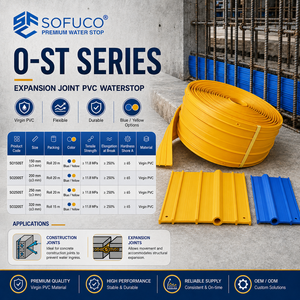 Hydropower Expansion Joint Procurement Sofuco SF-O320-ST PVC Waterstop for Dam Project <b>Waterproofing</b> <b>Materials</b> - Product Image 3