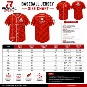 Camiseta de Béisbol de Camuflaje Roja para Hombre RONAL SPORTS, Manga Corta, Cuello Redondo, Transpirable, Ropa Deportiva de Poliéster para Todas las Temporadas - Product Image 6