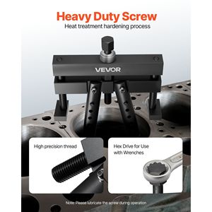 Estrattore Universale per Canne Cilindro per Motori Diesel Mack Cummins Cat, Strumento per Rimozione Canne Umide per Alesaggio 3-7/8-6-1/4 - Product Image 5