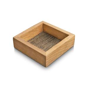 Bandeja Cuadrada de Madera Hecha a Mano con Revestimiento de Esmalte, Bandeja Redonda para Servir en la Cocina y el Comedor, Personalizable, Natural, Disponible al Mejor Precio - Product Image 5