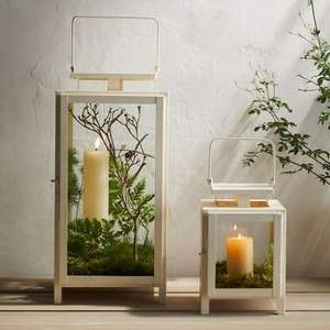 Ensemble de lanternes en fer pour la décoration du jardin, 3 lanternes à bougies pour patio extérieur, modernes, durables, écologiques, pour la Saint-Valentin - Product Image 2