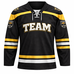เสื้อฮอกกี้น้ำแข็งแบบกำหนดเอง OEM โรงงานผลิตโดยตรงสำหรับทีม ชมรม โรงเรียน ลีก ทัวร์นาเมนต์ การแข่งขันระดับมืออาชีพ ชุดฝึกซ้อม - Product Image 4