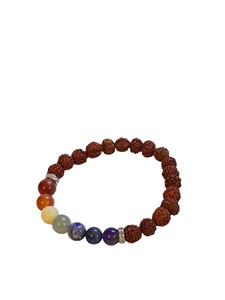 Pulsera de Cuentas de Rudraksha Natural de Moda, Ideal para Regalo Unisex, Compre al por Mayor en Amayra Crystals Exports - Product Image 1
