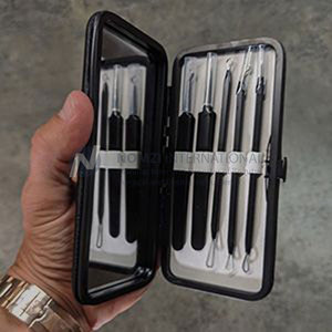 Professional Custom Logo Kit Stainless Steel Facial Care Tweezers Blackhead Ingrown Hair Remover Extraction Tools - Product Image 5