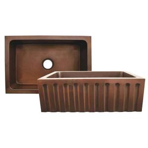 Évier en cuivre à double paroi multi-usages, design antique, évier de luxe en cuivre pur, lavabos pour hôtel et cuisine - Product Image 2