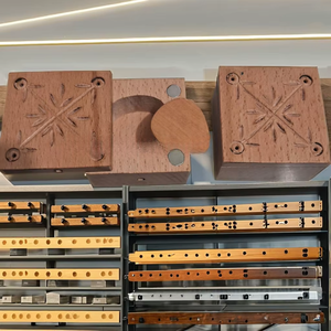 Ensemble de 5 étuis à plectres de guitare en bois – Boîte de rangement et support pour plectres en bois naturel durable pour accessoires de guitare - Product Image 5
