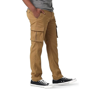 Men's Brown Utility <b>Cargo</b> <b>Pants</b> Durable Straight Leg Multi Pocket Outdoor Bottoms For Hiking <b>Work</b> And Daily Wear - Product Image 3