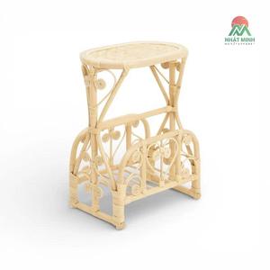 Table en rotin pour enfants NhAT Minh, forme ovale, design tropical, écologique, utilisation en intérieur - Product Image 1