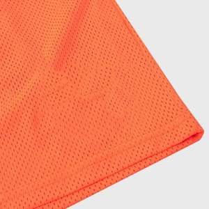 Pantalones Cortos de Baloncesto Blancos para Hombre con Detalle Naranja Frontal, Cintura Media, Cordón Ajustable, Bolsillos, Transpirables, Estampado por Transferencia Térmica, Poliéster - Product Image 4