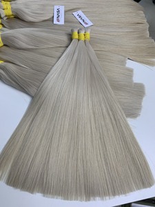 Precio al por mayor Extensiones de cabello a granel Cabello donante Double Drown 100 gramos Todos los colores 22 pulgadas - Product Image 3