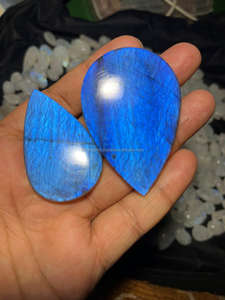 Labradorita de alta calidad a granel a precio inmejorable Cabujón de labradorita azul Piedra preciosa de labradorita azul natural - Product Image 3