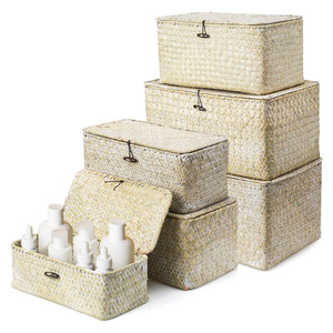 Hot trending seagrass box for muiltipurpose container top choice raffia <b>boxes</b> for party gifts - Product Image 4