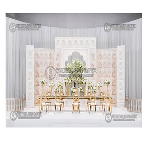 Indian <b>Wedding</b> Wooden Diya <b>Frames</b> for Stage Decorations by Shobha Jain Impex - Product Image 1