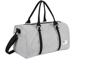 Black Waterproof Round <b>Waxed</b> <b>Canvas</b> Travel Weekend Outdoor Sports Bag with Custom Logo Sports Hunting Duffel Bag - Product Image 5