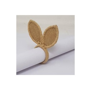 Porte-serviettes en corde de papier tressée à la main, moderne, durable, écologique, multi-tailles, pour la décoration de table de mariage, de ferme ou de plage - Product Image 4