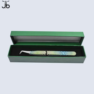 แหนบต่อขนตาสแตนเลส ราคาแข่งขัน บรรจุกล่องการ์ดแบบกำหนดเอง แหนบต่อขนตา - Product Image 1