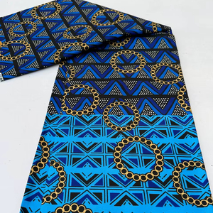 Tela de taparrabos holandesa con estampado de cera africana de primera calidad para ropa tradicional, diseños personalizados elegantes y proyectos de moda Kumasi - Product Image 1