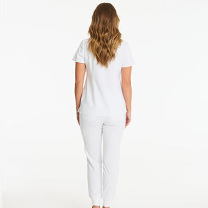 Trajes Médicos para Hombre de Manga Corta con Cuello en V, Multibolsillos, Elásticos, de Poliéster/Spandex, Tallas Grandes, Venta al Por Mayor a Precio de Fábrica - Product Image 4