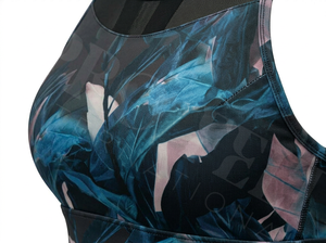 Soutien-gorge de sport personnalisé confortable en maille respirante, dos nageur, crop top pour gym, yoga, fitness, push-up, vêtement de sport imprimé à séchage rapide - Product Image 4