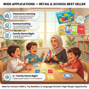 Juego de Tarjetas Educativas Personalizadas con el Alfabeto Árabe, Tarjetas de Memoria para Niños, Juguete de Aprendizaje, Fabricante Mayorista, Proveedor de Fábrica - Product Image 5