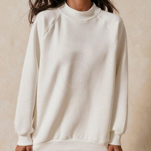 Women <b>Mock</b> <b>Neck</b> Sweatshirt Lightweight Cotton Pullover <b>Top</b> For Women Daily Wear Casual Fashion Use Women <b>Mock</b> <b>Neck</b> Sweatshirt - Product Image 1