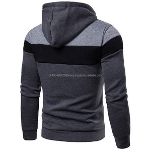 Sweat à capuche oversize en coton 100% de haute qualité, vêtements de rue tendance, sweat à capuche personnalisé pour homme avec fermeture éclair - Product Image 5