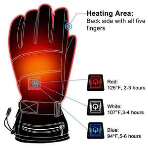 Guantes calefactables para hombre y mujer, resistentes al viento, con pantalla táctil, para esquí, ciclismo, senderismo, skateboarding, snowboard, motos de nieve y aventuras. - Product Image 5