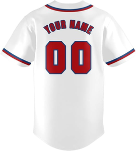 Full Button Baseball Jersey 100% Polyester Customize Fashionable Sublimation Breathable Baseball Jersey - Product Image 3