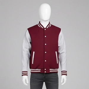 Customized College Baseball Varsity <b>Jacket</b> for <b>Men</b> <b>Thin</b> Stand Collar Front Logo Winter Wear Streetwear Fashion - Product Image 3
