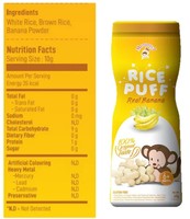Vegan Baby Gebakken Rijstwafel Snacks Zoete Zachte Textuur 100% Origineel Gemaakt van Bananenpuree Suiker-Vrij Fles 24 Maanden Houdbaar Kinderen