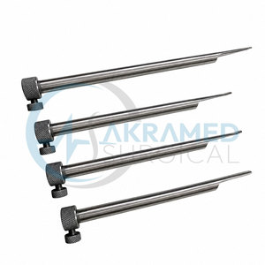 Juego de 4 Retractores de Espina Dorsal de Acero Inoxidable para Cirugía Endoscópica, Instrumentos Reutilizables con Certificación CE - Product Image 1