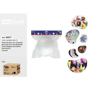 Bola de Espuma para Manualidades de 20CM, BOLA POREX 20CM - Product Image 1