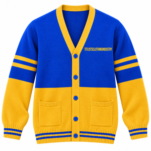 Pulls à col en V B2B 2026 pour les sororités/fraternités/écoles/collèges/universités, cardigans tricotés unisexes - Product Image 1