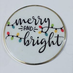 Posavasos esmaltados de diseño Vintage de Feliz Navidad, las mejores alfombrillas y almohadillas absorbentes para tazas navideñas con marco metálico - Product Image 6