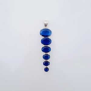 Colgante de Cuarzo Tanzanita, Plata de Ley 925, Collar de Piedras Preciosas Bohemio Hecho a Mano, Regalo para Mujer, Joyería de Moda - Product Image 6