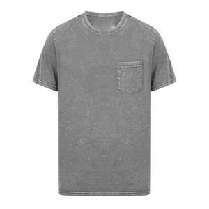 Camisetas Casuales de Cuello Redondo para Hombre, de Alta Calidad, Lavado Ácido, Corte Regular, Transpirables, de Lona de 200g, HECHAS POR HS 2026, Más Vendidas - Product Image 2