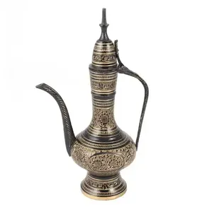 Vintage Style Tough Quality Arabic Metal Dallah <b>Tea</b> <b>Pot</b> Outdoor Restaurant Table Top Serving Usage Eco-Friendly Dallah <b>Pot</b> - Product Image 1