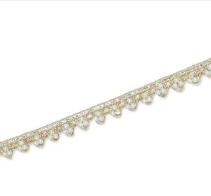 Tela de Encaje Bordado de Alta Calidad, Algodón y Poliéster, Borde de Encaje Floral para Vestido de Novia, Accesorios de Alta Costura - Product Image 3