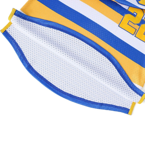 เสื้อเบสบอล SGRHO สีขาว น้ำเงิน ทอง ลายทางตัวอักษรกรีก ปี 1922 แขนสั้น คอวี สำหรับชมรม วิทยาลัย ทีมกีฬา - Product Image 5