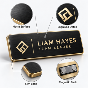 Placa de Identificación Personalizada con Nombre Grabado, Etiqueta de Metal para Personal, Logotipo Personalizado, Fabricante OEM al por Mayor - Product Image 4