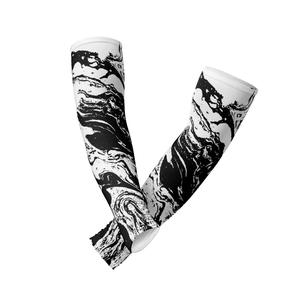 Mangas de compresión deportivas de seda helada y seda de leche con logo personalizado, protección solar UV, para ciclismo, hombres y mujeres - Product Image 2