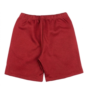 Shorts en coton vert uni pour homme, taille élastique, décontractés, respirants, tricotés, mi-longs - Product Image 4