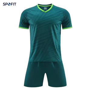 เสื้อฟุตบอลสั่งทำพิเศษ ชื่อทีมและหมายเลขส่วนตัว ผ้าโพลีเอสเตอร์ 100% สำหรับผู้ใหญ่ แห้งเร็ว คอวี ทรงพอดีตัว/ทรงปกติ สำหรับเล่นกีฬา - Product Image 6